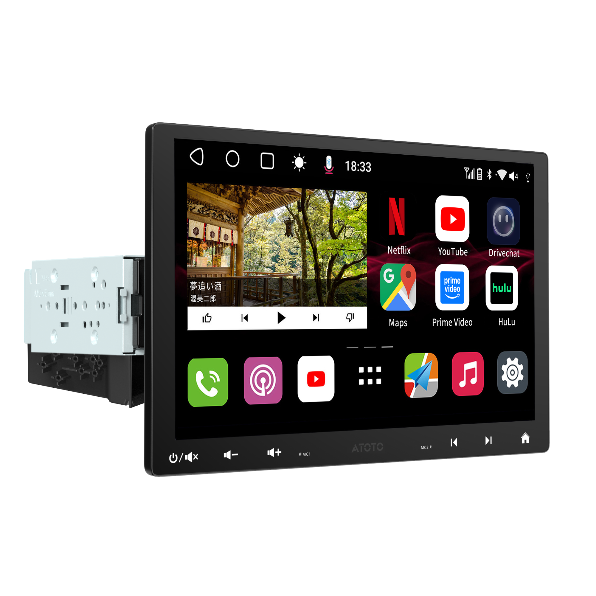 S8G1104MX-A 10.1インチ 4G+32G 1DIN &2DIN フローティング